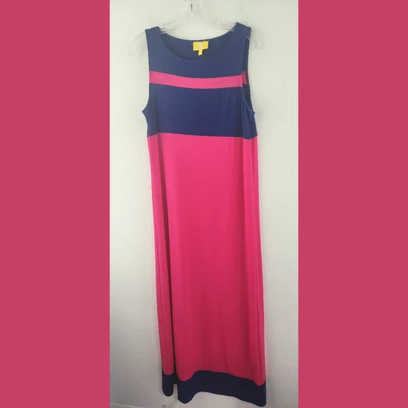 johnny was lizzy ruffle maxi dress Indigo Meadow Sleeveless Ruffle Dress
